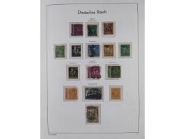 1872/1945, gestempelte Sammlung ab Brustschilde, mit vielen 5 M. Werten, Zeppelinen, Blocks und Dienstmarken, meist gute Erha