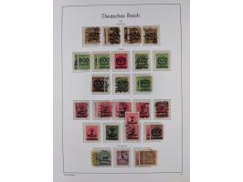 1872/1945, gestempelte Sammlung ab Brustschilde, mit vielen 5 M. Werten, Zeppelinen, Blocks und Dienstmarken, meist gute Erha