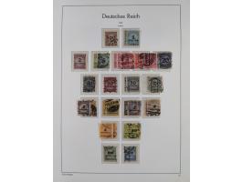 1872/1945, gestempelte Sammlung ab Brustschilde, mit vielen 5 M. Werten, Zeppelinen, Blocks und Dienstmarken, meist gute Erha
