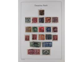 1872/1945, gestempelte Sammlung ab Brustschilde, mit vielen 5 M. Werten, Zeppelinen, Blocks und Dienstmarken, meist gute Erha