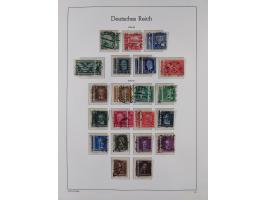 1872/1945, gestempelte Sammlung ab Brustschilde, mit vielen 5 M. Werten, Zeppelinen, Blocks und Dienstmarken, meist gute Erha