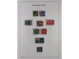 1872/1945, gestempelte Sammlung ab Brustschilde, mit vielen 5 M. Werten, Zeppelinen, Blocks und Dienstmarken, meist gute Erha