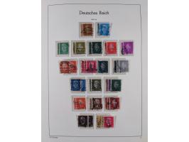 1872/1945, gestempelte Sammlung ab Brustschilde, mit vielen 5 M. Werten, Zeppelinen, Blocks und Dienstmarken, meist gute Erha