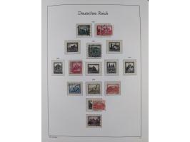 1872/1945, gestempelte Sammlung ab Brustschilde, mit vielen 5 M. Werten, Zeppelinen, Blocks und Dienstmarken, meist gute Erha