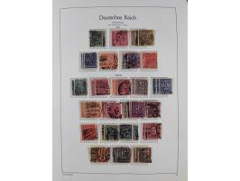 1872/1945, gestempelte Sammlung ab Brustschilde, mit vielen 5 M. Werten, Zeppelinen, Blocks und Dienstmarken, meist gute Erha