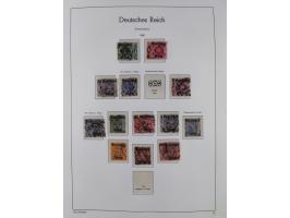1872/1945, gestempelte Sammlung ab Brustschilde, mit vielen 5 M. Werten, Zeppelinen, Blocks und Dienstmarken, meist gute Erha