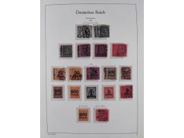 1872/1945, gestempelte Sammlung ab Brustschilde, mit vielen 5 M. Werten, Zeppelinen, Blocks und Dienstmarken, meist gute Erha