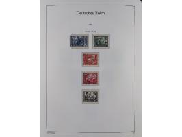 1872/1945, gestempelte Sammlung ab Brustschilde, mit vielen 5 M. Werten, Zeppelinen, Blocks und Dienstmarken, meist gute Erha