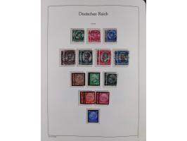 1872/1945, gestempelte Sammlung ab Brustschilde, mit vielen 5 M. Werten, Zeppelinen, Blocks und Dienstmarken, meist gute Erha