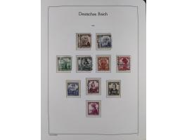 1872/1945, gestempelte Sammlung ab Brustschilde, mit vielen 5 M. Werten, Zeppelinen, Blocks und Dienstmarken, meist gute Erha