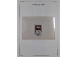 1872/1945, gestempelte Sammlung ab Brustschilde, mit vielen 5 M. Werten, Zeppelinen, Blocks und Dienstmarken, meist gute Erha