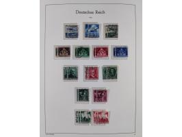 1872/1945, gestempelte Sammlung ab Brustschilde, mit vielen 5 M. Werten, Zeppelinen, Blocks und Dienstmarken, meist gute Erha