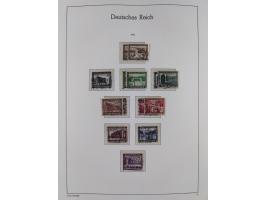 1872/1945, gestempelte Sammlung ab Brustschilde, mit vielen 5 M. Werten, Zeppelinen, Blocks und Dienstmarken, meist gute Erha