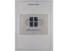 1872/1945, gestempelte Sammlung ab Brustschilde, mit vielen 5 M. Werten, Zeppelinen, Blocks und Dienstmarken, meist gute Erha