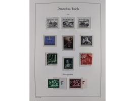 1872/1945, gestempelte Sammlung ab Brustschilde, mit vielen 5 M. Werten, Zeppelinen, Blocks und Dienstmarken, meist gute Erha