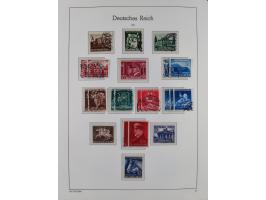 1872/1945, gestempelte Sammlung ab Brustschilde, mit vielen 5 M. Werten, Zeppelinen, Blocks und Dienstmarken, meist gute Erha