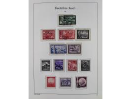 1872/1945, gestempelte Sammlung ab Brustschilde, mit vielen 5 M. Werten, Zeppelinen, Blocks und Dienstmarken, meist gute Erha