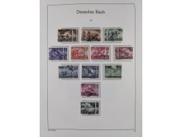 1872/1945, gestempelte Sammlung ab Brustschilde, mit vielen 5 M. Werten, Zeppelinen, Blocks und Dienstmarken, meist gute Erha