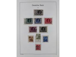 1872/1945, gestempelte Sammlung ab Brustschilde, mit vielen 5 M. Werten, Zeppelinen, Blocks und Dienstmarken, meist gute Erha