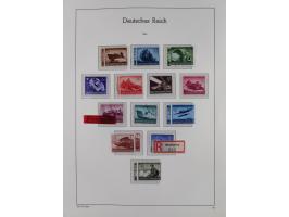 1872/1945, gestempelte Sammlung ab Brustschilde, mit vielen 5 M. Werten, Zeppelinen, Blocks und Dienstmarken, meist gute Erha