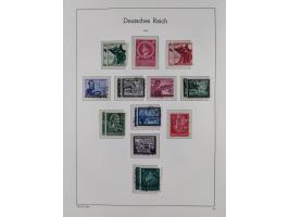 1872/1945, gestempelte Sammlung ab Brustschilde, mit vielen 5 M. Werten, Zeppelinen, Blocks und Dienstmarken, meist gute Erha