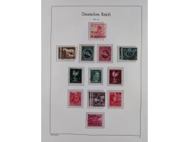 1872/1945, gestempelte Sammlung ab Brustschilde, mit vielen 5 M. Werten, Zeppelinen, Blocks und Dienstmarken, meist gute Erha