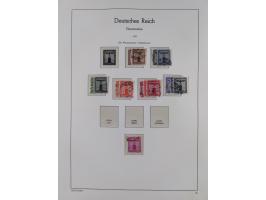 1872/1945, gestempelte Sammlung ab Brustschilde, mit vielen 5 M. Werten, Zeppelinen, Blocks und Dienstmarken, meist gute Erha