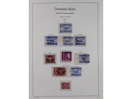 1872/1945, gestempelte Sammlung ab Brustschilde, mit vielen 5 M. Werten, Zeppelinen, Blocks und Dienstmarken, meist gute Erha