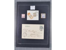 1898/1914 (ca.), Abong-Mbang bis Viktoria, interessante gestempelte Sammlung mit 31 Briefen und Karten mit besseren Stempeln 