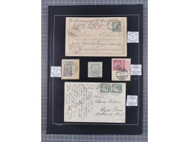 1898/1914 (ca.), Abong-Mbang bis Viktoria, interessante gestempelte Sammlung mit 31 Briefen und Karten mit besseren Stempeln 