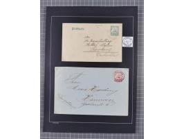 1898/1914 (ca.), Abong-Mbang bis Viktoria, interessante gestempelte Sammlung mit 31 Briefen und Karten mit besseren Stempeln 