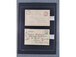 1898/1914 (ca.), Abong-Mbang bis Viktoria, interessante gestempelte Sammlung mit 31 Briefen und Karten mit besseren Stempeln 