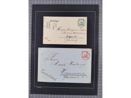 1898/1914 (ca.), Abong-Mbang bis Viktoria, interessante gestempelte Sammlung mit 31 Briefen und Karten mit besseren Stempeln 