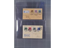 1915/19, 15 Briefen und Karten mit besseren, meist eingeschriebenen Frankaturen, teils Zensur, dabei 1916 R-Brief mit “STATIO