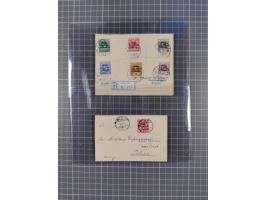 1915/19, 15 Briefen und Karten mit besseren, meist eingeschriebenen Frankaturen, teils Zensur, dabei 1916 R-Brief mit “STATIO