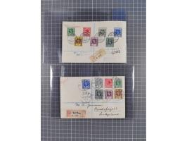 1915/19, 15 Briefen und Karten mit besseren, meist eingeschriebenen Frankaturen, teils Zensur, dabei 1916 R-Brief mit “STATIO