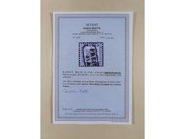 1851/68, gestempelte Sammlung inkl. Landpost-Portomarken und etlichen Farben. Dabei u.a. Mi.-Nr. 1a (tadellos, FA Stegmüller 