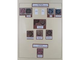 1851/68, gestempelte Sammlung inkl. Landpost-Portomarken und etlichen Farben. Dabei u.a. Mi.-Nr. 1a (tadellos, FA Stegmüller 