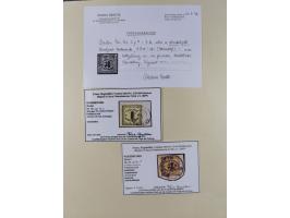 1851/68, gestempelte Sammlung inkl. Landpost-Portomarken und etlichen Farben. Dabei u.a. Mi.-Nr. 1a (tadellos, FA Stegmüller 