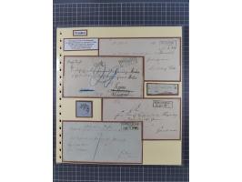 1850/67, gestempelte Sammlung inkl. 14 Briefen und Ganzsachen mit Farben, Paaren, schönen Briefstücken und weiteren Besonderh