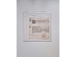 ITALIEN: 1631/1866, Sammlung mit 90 Briefen und Dokumenten mit Gesundheitsbescheinigungen und -ausweisen zu verschiedenen Epi