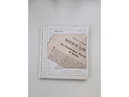 ITALIEN: 1631/1866, Sammlung mit 90 Briefen und Dokumenten mit Gesundheitsbescheinigungen und -ausweisen zu verschiedenen Epi