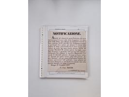 ITALIEN: 1631/1866, Sammlung mit 90 Briefen und Dokumenten mit Gesundheitsbescheinigungen und -ausweisen zu verschiedenen Epi