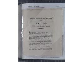 ITALIEN: 1807/1866, Sammlung mit 42 Briefen und Dokumenten, angefangen mit zwei Briefen aus 1807 mit “Il Delegato per la Vacc