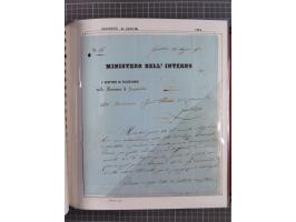 ITALIEN: 1807/1866, Sammlung mit 42 Briefen und Dokumenten, angefangen mit zwei Briefen aus 1807 mit “Il Delegato per la Vacc