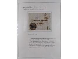 ÖSTERREICH-UNGARN: 1806/1918, über 70 Briefe und Dokumente, meist Desinfektions-Post mit Schwerpunkt von 1806 bis 1866, dabei