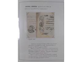 ÖSTERREICH-UNGARN: 1806/1918, über 70 Briefe und Dokumente, meist Desinfektions-Post mit Schwerpunkt von 1806 bis 1866, dabei