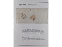 ÖSTERREICH-UNGARN: 1806/1918, über 70 Briefe und Dokumente, meist Desinfektions-Post mit Schwerpunkt von 1806 bis 1866, dabei