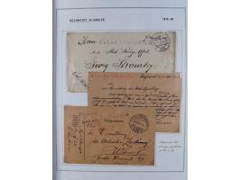 ÖSTERREICH-UNGARN: 1806/1918, über 70 Briefe und Dokumente, meist Desinfektions-Post mit Schwerpunkt von 1806 bis 1866, dabei