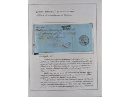 ÖSTERREICH-UNGARN: 1806/1918, über 70 Briefe und Dokumente, meist Desinfektions-Post mit Schwerpunkt von 1806 bis 1866, dabei